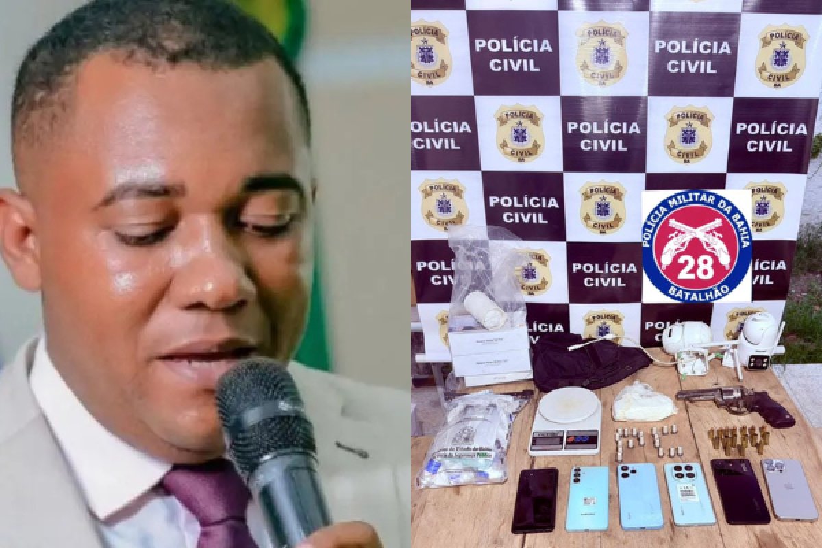 Vereador do União Brasil é preso na Bahia por suspeita de tráfico de drogas; outro homem foi morto em operação policial
