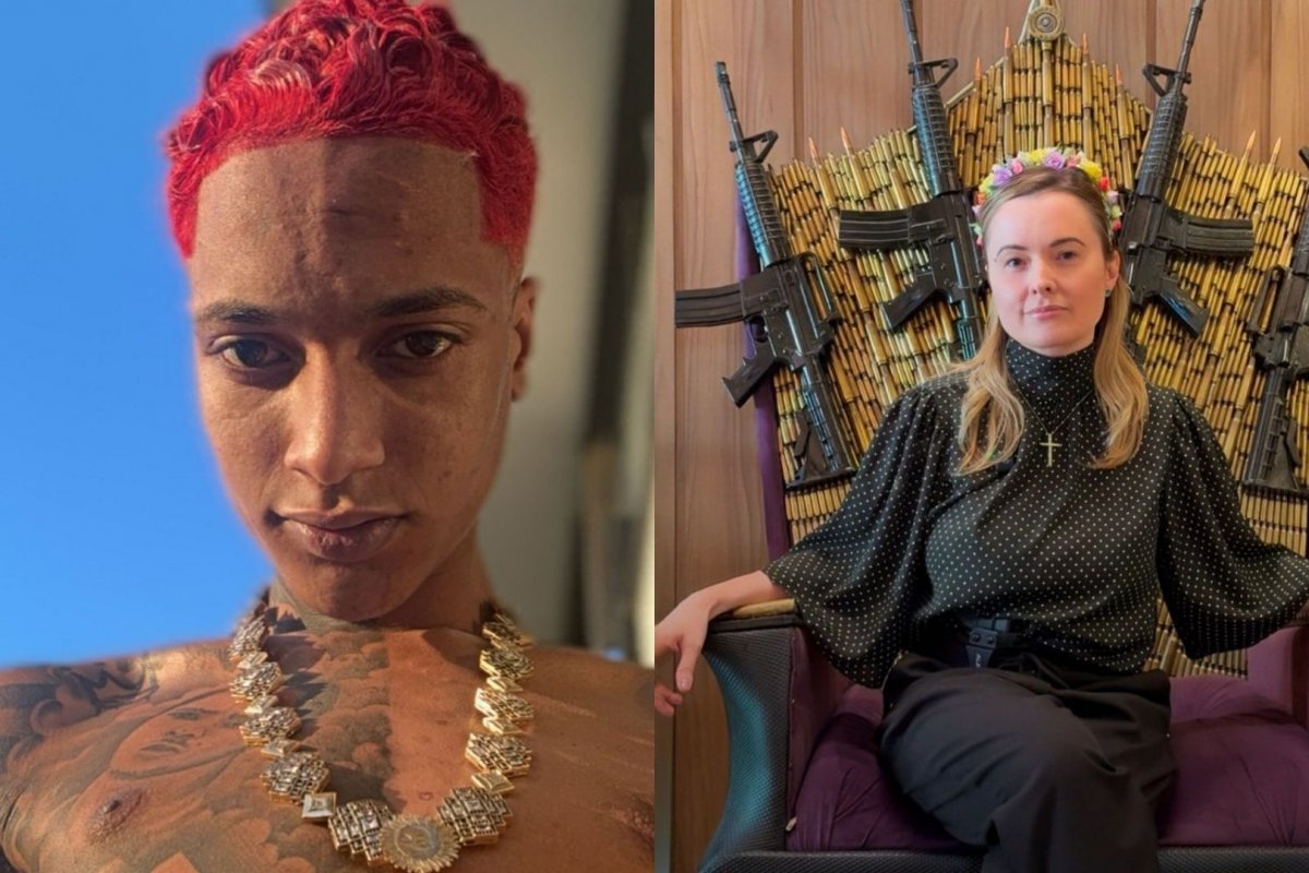 ‘Se eu postar é apologia ao crime’, diz Oruam sobre foto de deputada sentada em trono de fuzis