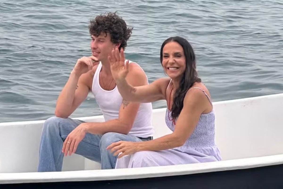 Vídeo: Shawn Mendes e Ivete Sangalo gravam juntos na Gamboa, em Salvador