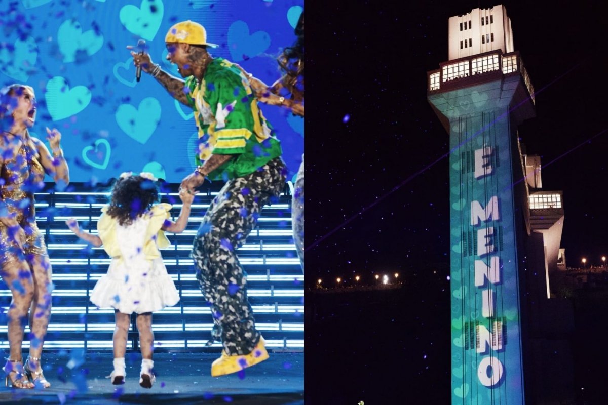 Vídeo: Léo Santana e Lore Improta descobrem sexo do 2º filho durante show em Salvador