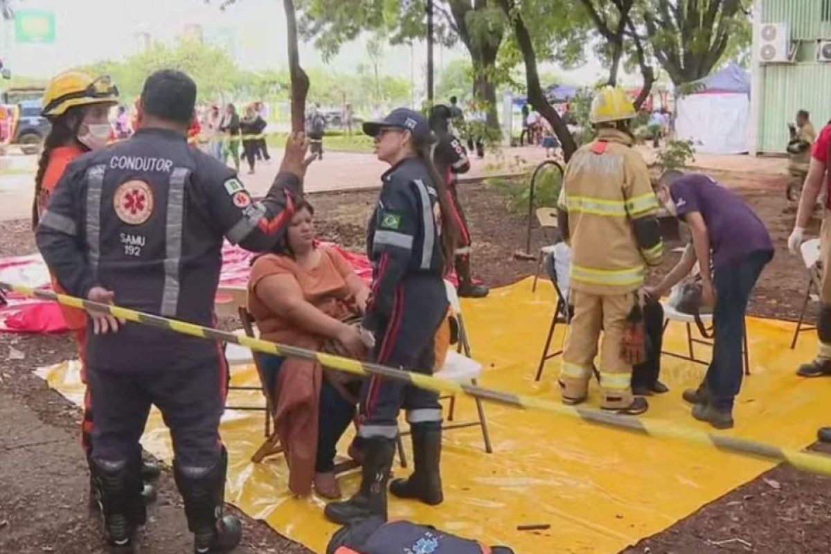 Curto-circuito em subestação de energia deixa feridos no Ministério da Igualdade Racial