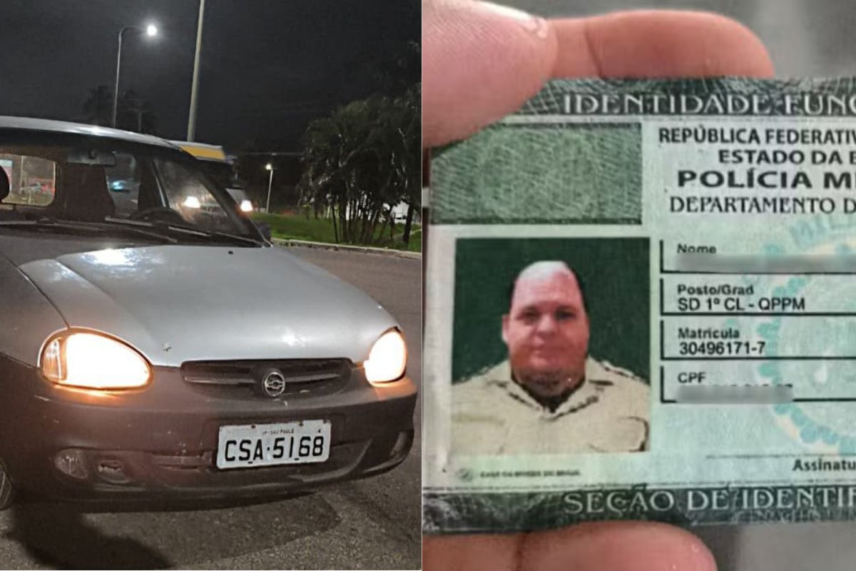 Homem se passando por policial é preso pela PM em Lauro de Freitas