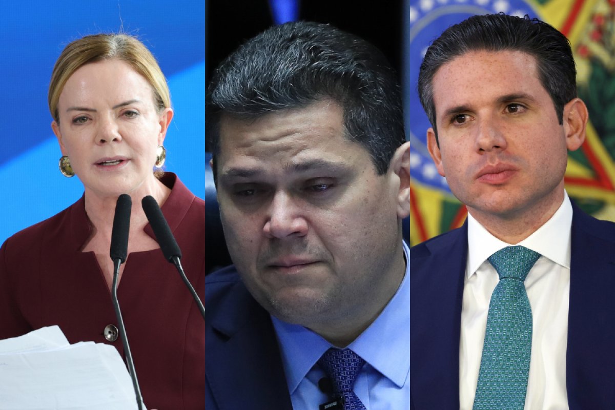 Ausência de Alcolumbre e Motta não ofusca apoio deles à isenção do IR, diz Gleisi