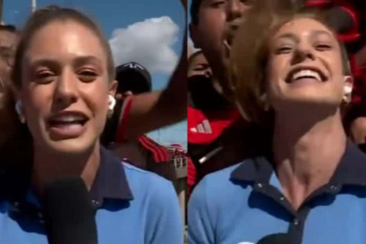 Vídeo: repórter da Globo é agredida ao vivo por torcedores do Flamengo
