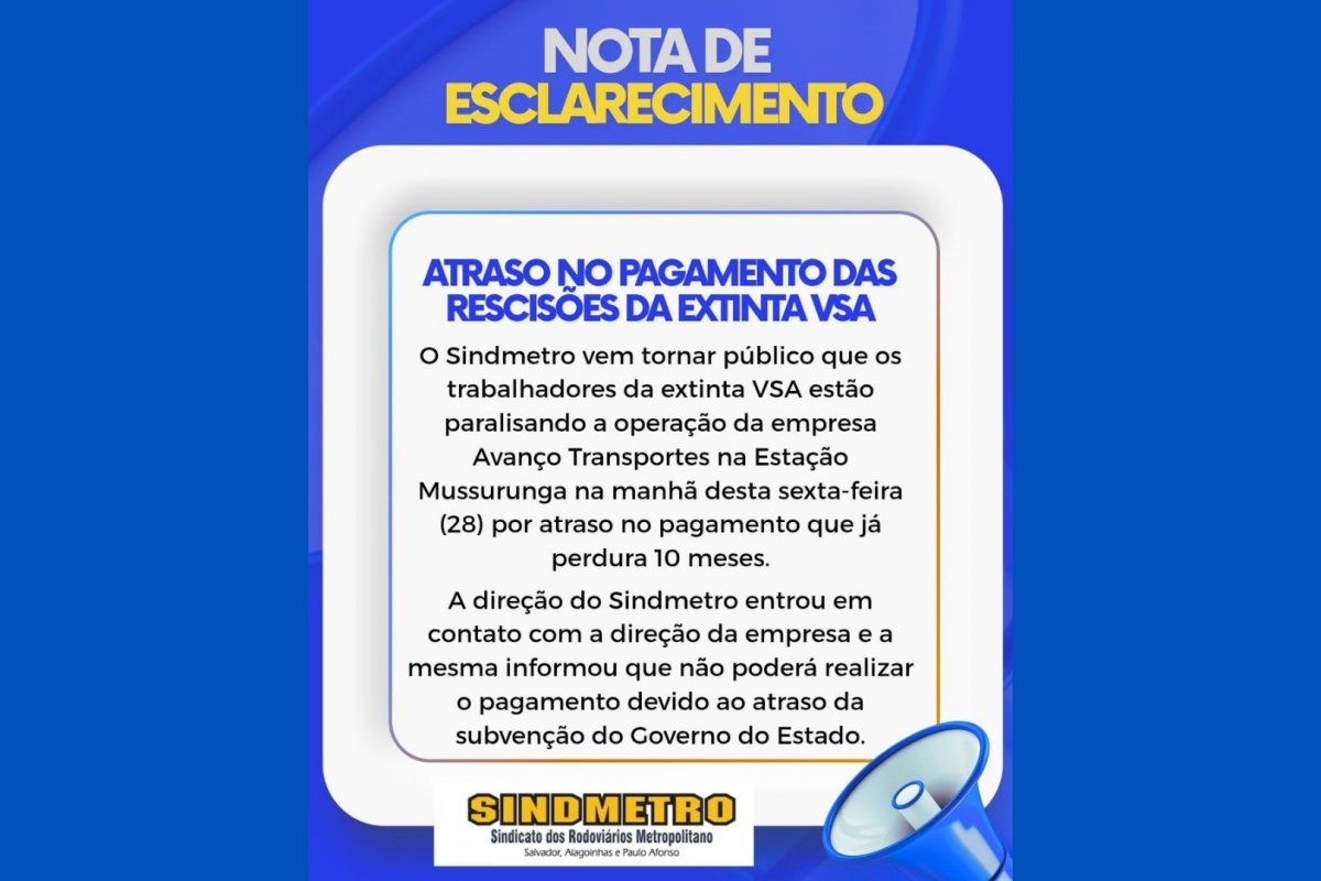 Trabalhadores de viação que fazia transporte intermunicipal fazem paralisação em estação de Salvador