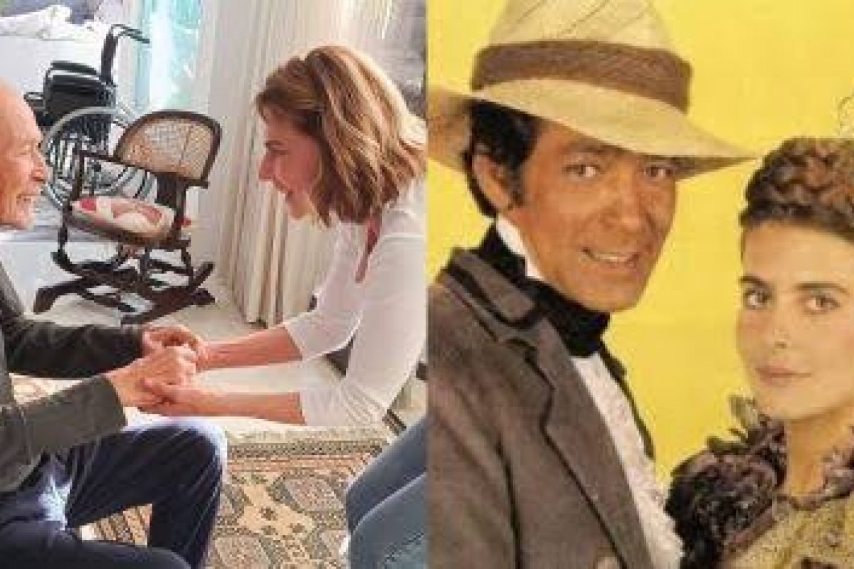 Maitê Proença visita o ator Gracindo Junior!