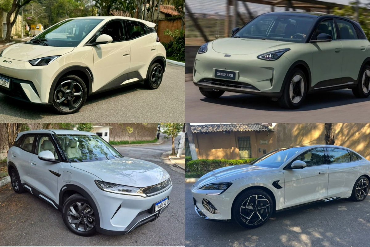 Elétricos mais vendidos em novembro de 2025: Dolphin Mini e Geely EX2 lideram