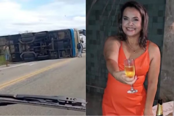 [Batida entre carro e ônibus mata uma pessoa e deixa outras oito pessoas feridas ]
