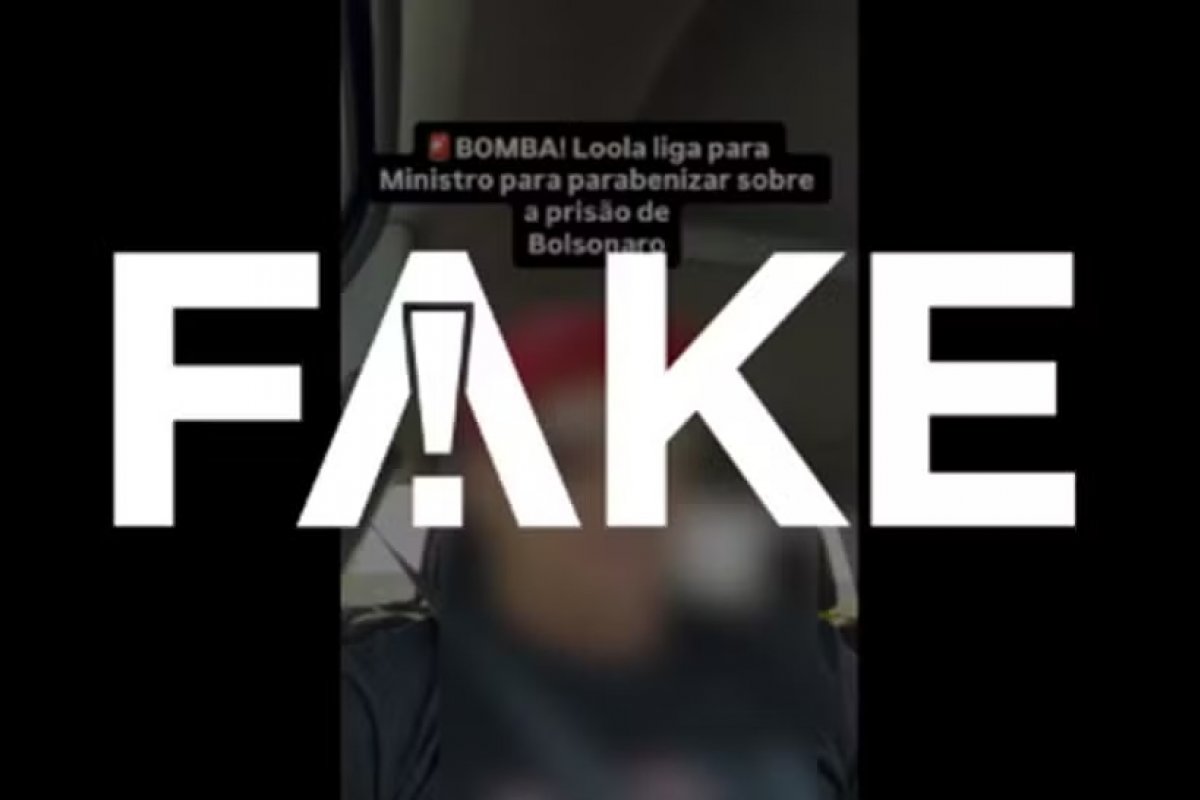 Áudio de Lula parabenizando ministro por prisão de Bolsonaro é FAKE; entenda