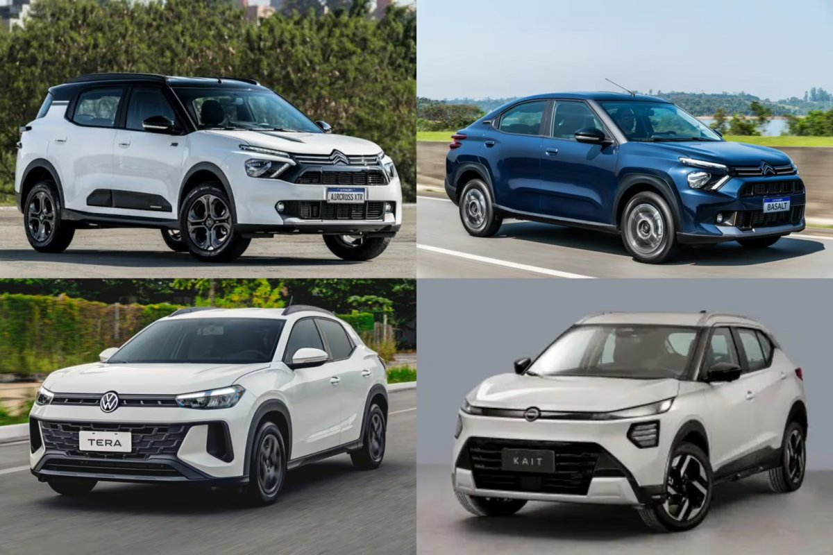 Confira os SUvs automáticos mais baratos do Brasil em 2025