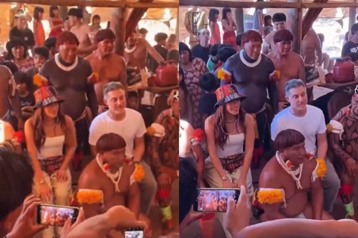 "Limpa a cultura de vocês aí": Vídeo de visita de Luciano Huck e Anitta ao Parque Indígena do Xingu ressurge e gera debate