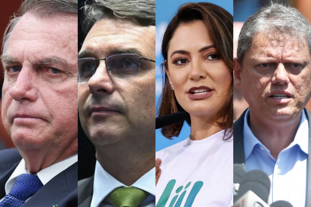 8% acham que Bolsonaro deveria apoiar Flávio, 22%, Michelle, e 20%, Tarcísio, aponta Datafolha
