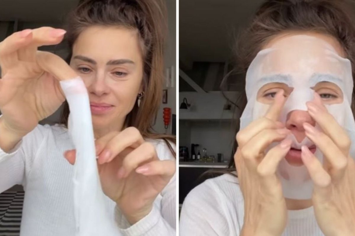 Carolina Dieckmann testa máscara de “essência de lesma”, viraliza e especialista explica até onde a tendência é segura! 