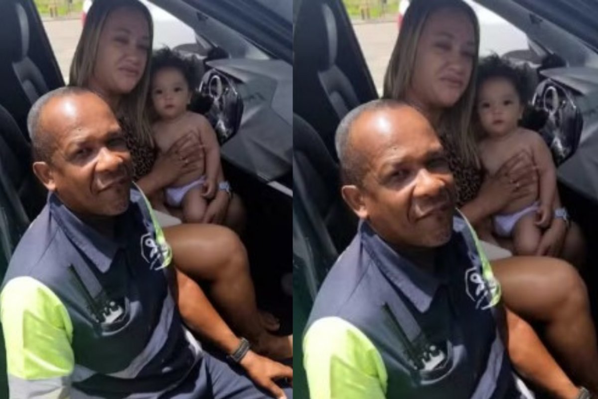 Bebê de sete meses é salva em praça de pedágio após se engasgar na BR-324