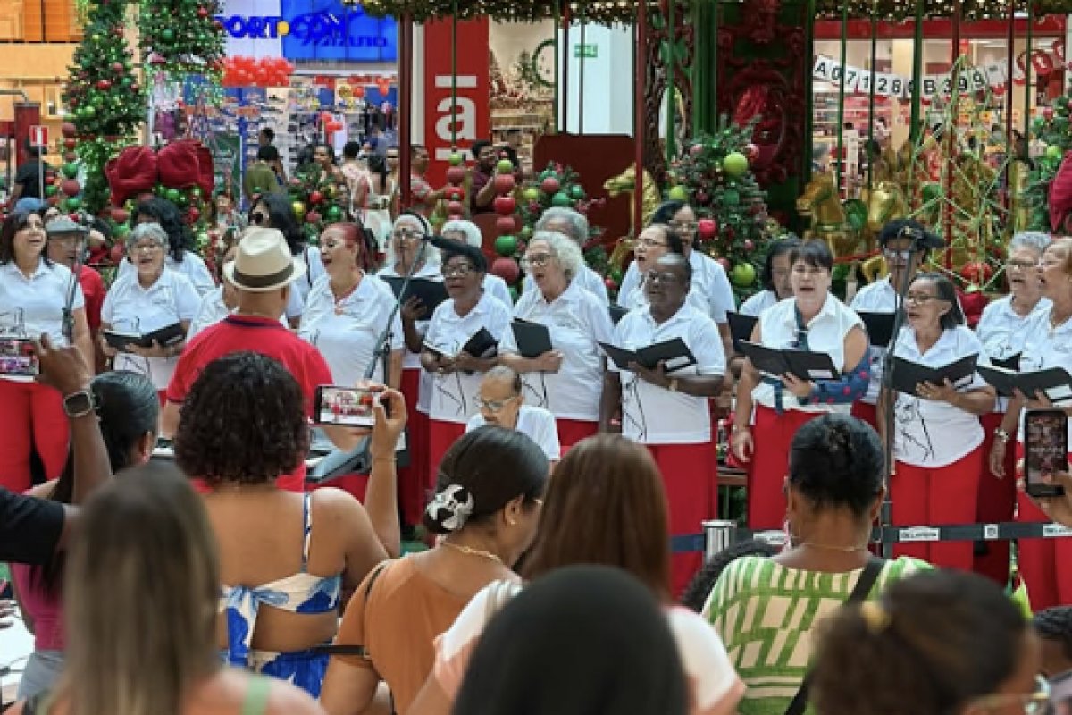 Vozes natalinas e espetáculo infantil marcam o fim de semana no Shopping Bela Vista! 