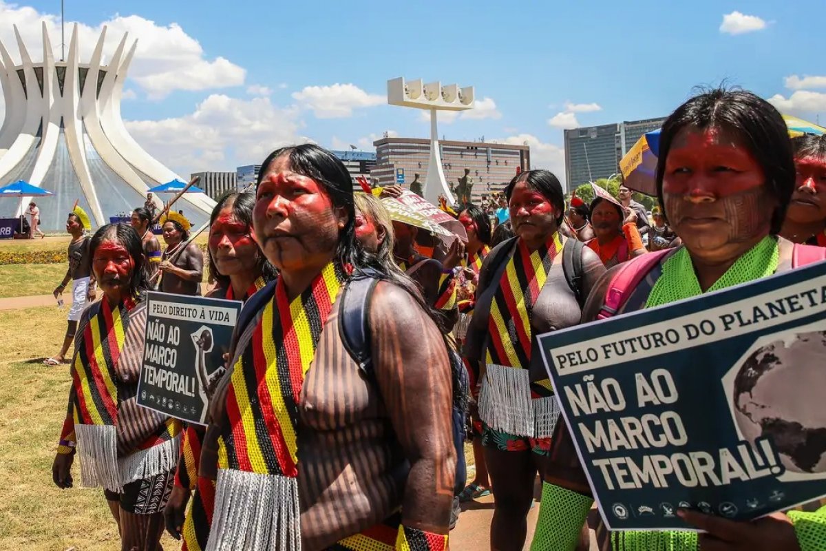 Mendes pede retomada do julgamento virtual do marco temporal