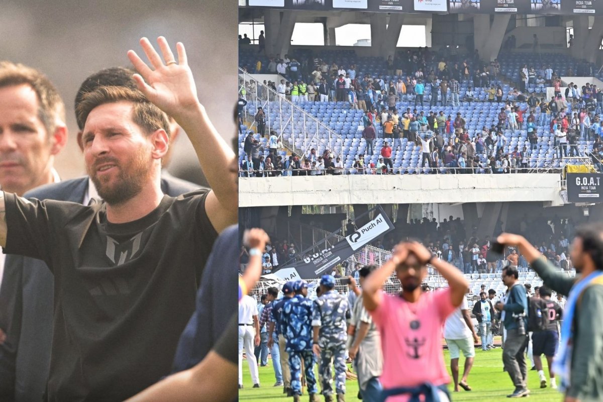 Evento com Messi na Índia é interrompido após caos e vandalismo em estádio