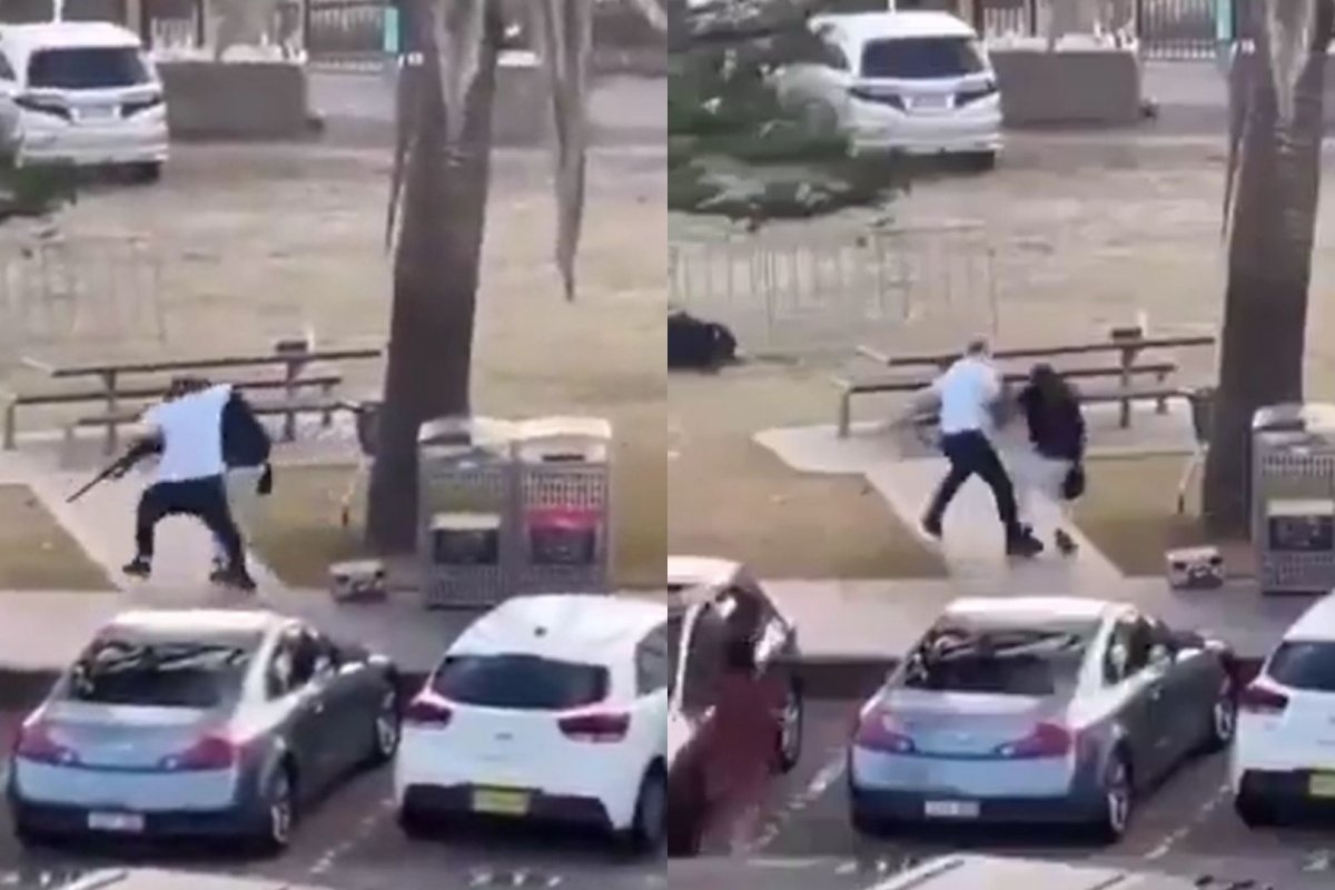 Vídeo: Homem desarma um dos atiradores durante ataque em festival judaico na Austrália