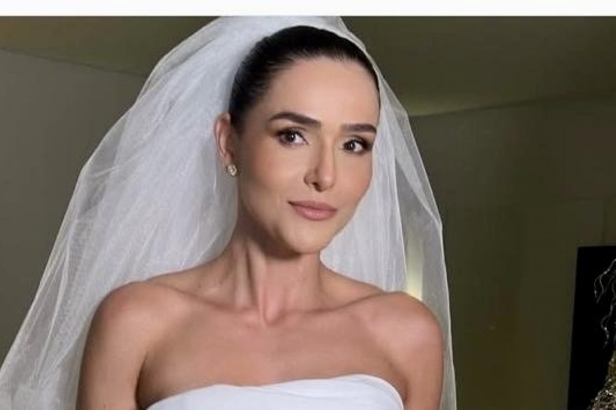 Cymbeline Paris assina o vestido do casamento de Verônica Almeida! 