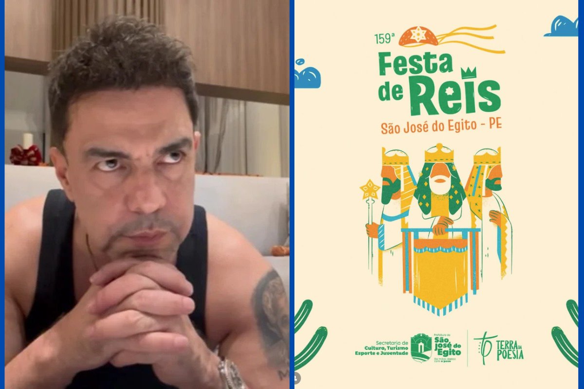 Prefeitura de São José do Egito cancela show de Zezé Di Camargo após polêmica com SBT