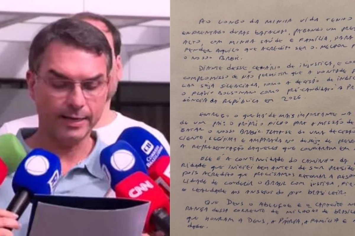 Bolsonaro confirma oficialmente pré-candidatura de Flávio à Presidência em 2026