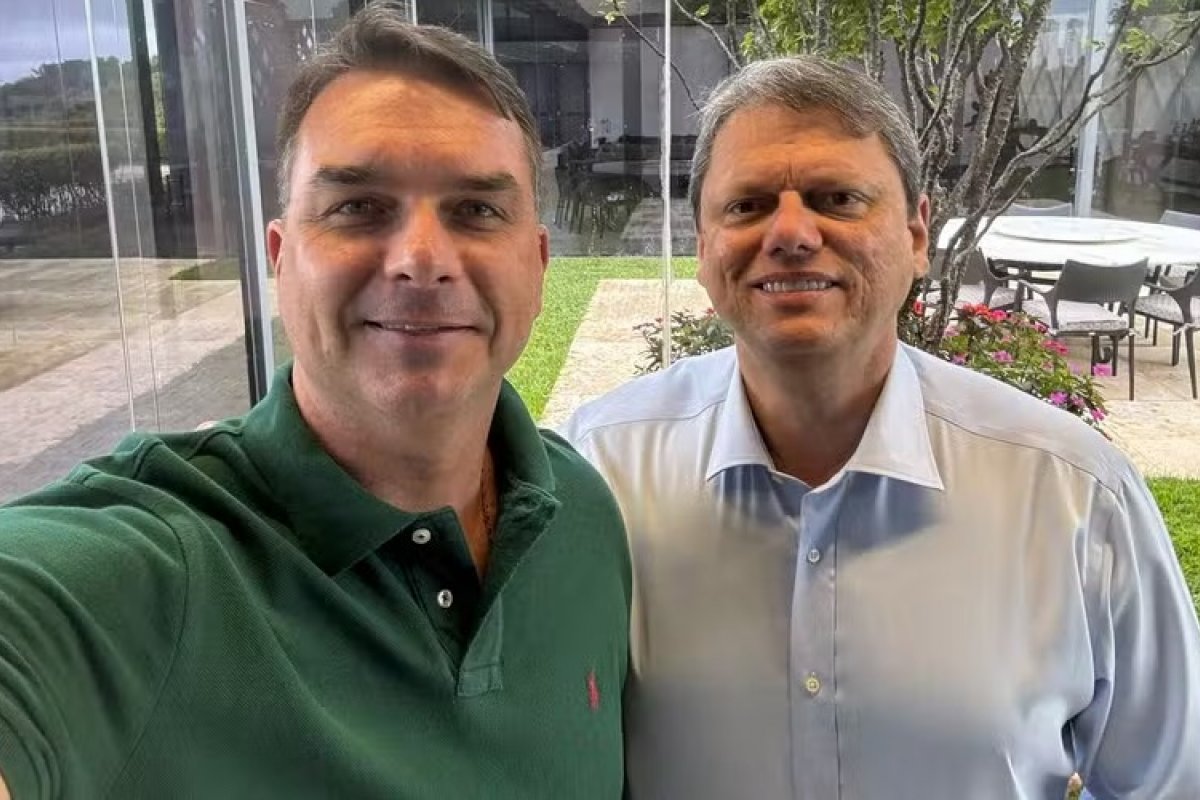 “Mais juntos do que nunca”, diz Flávio Bolsonaro após ligação com Tarcísio de Freitas