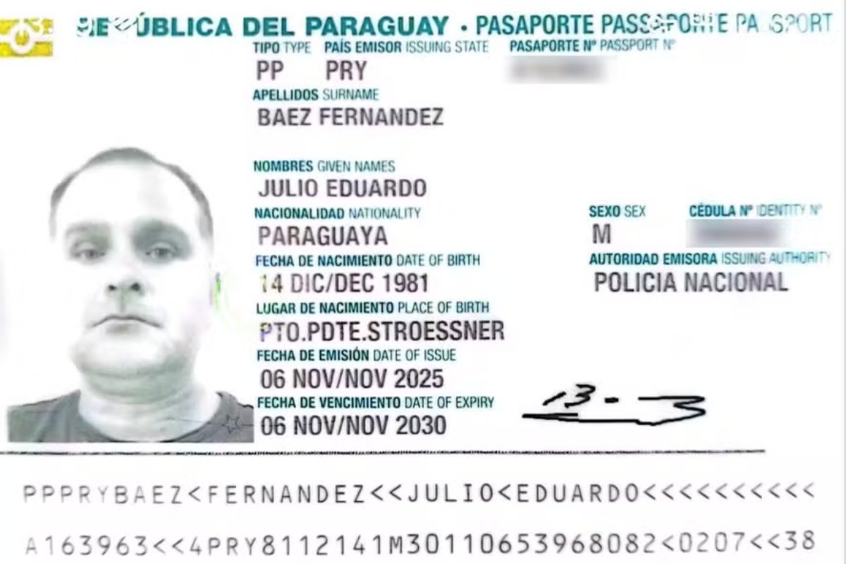  Silvinei usou identidade e passaporte falsos em nome de paraguaio