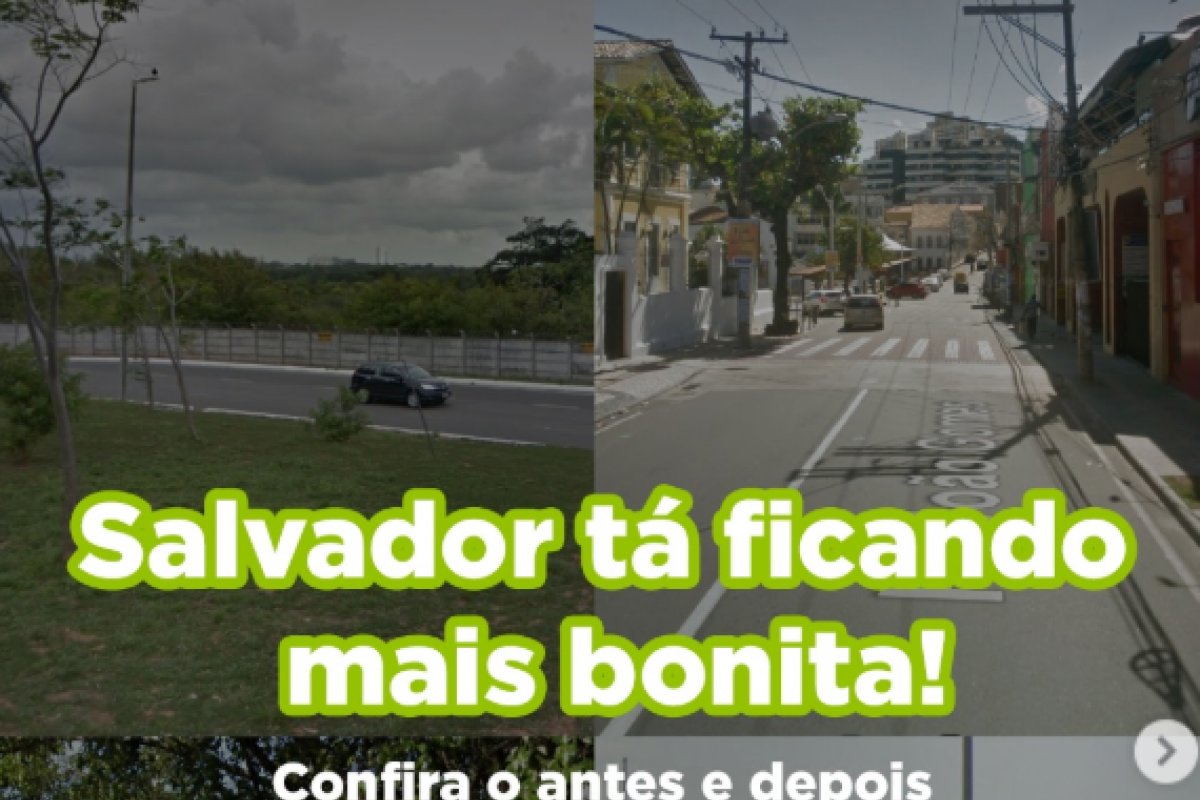 Prefeitura de Salvador vira meme após publicação sobre antes e depois de plantio de árvores 
