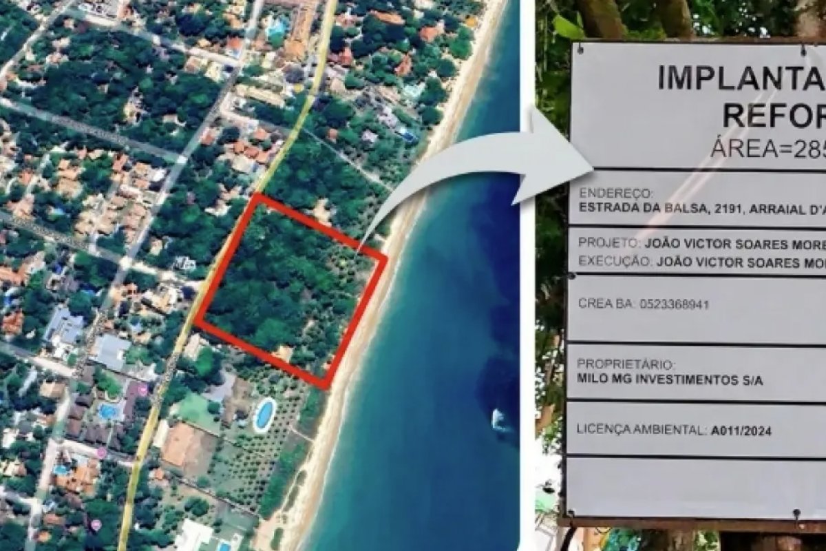 Família de Daniel Vorcaro é denunciada por obra irregular de beach clube na Bahia 