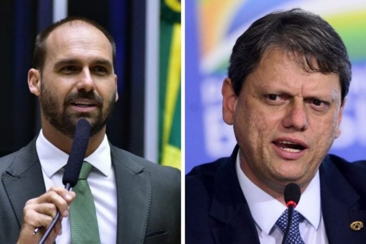Vídeo: 'ele não tem a opção de ir contra', diz Eduardo Bolsonaro sobre Tarcísio apoiar candidatura de Flávio à Presidência