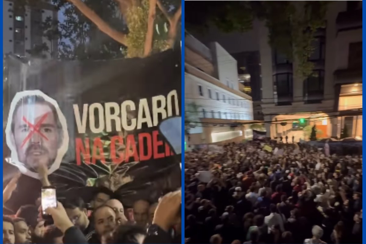 Vídeo: membros do MBL protestam por afastamento de Toffoli em caso de fraudes financeiras do Banco Master
