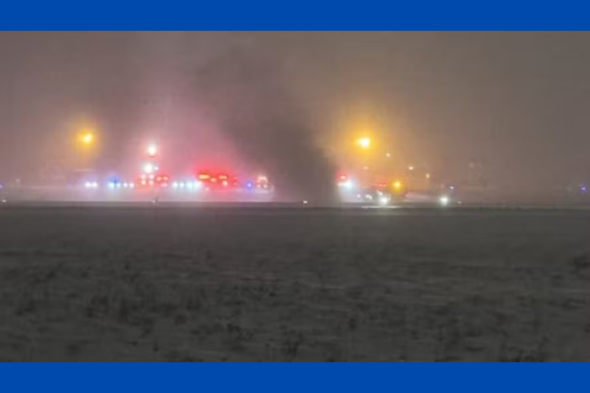 Jato particular com oito passageiros cai durante decolagem em aeroporto dos EUA