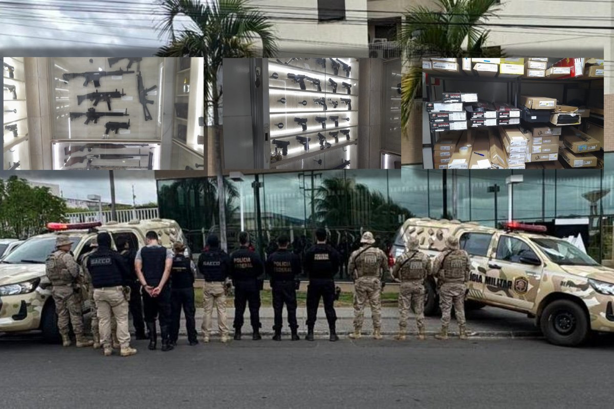 Polícia Federal cumpre mandados judiciais contra organização especializada na venda ilegal de armas e munições