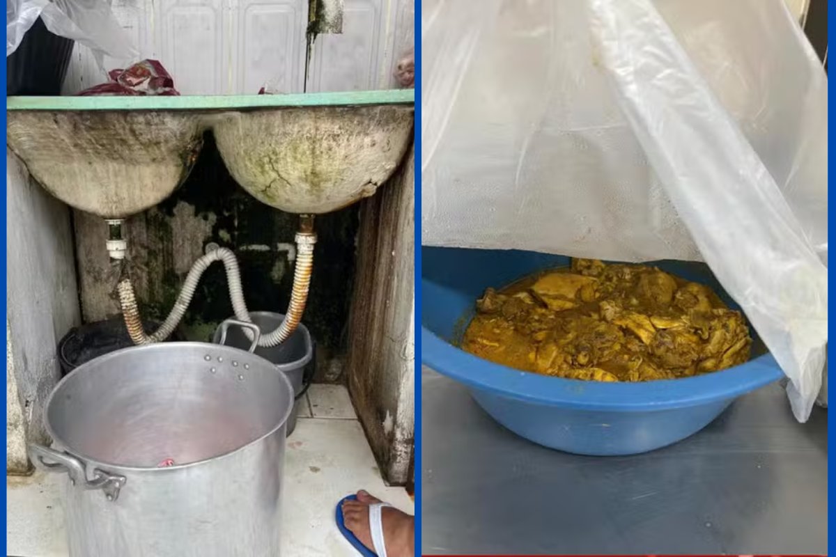 Cozinha industrial é interditada após ser flagrada em condições de extrema insalubridade em Feira de Santana
