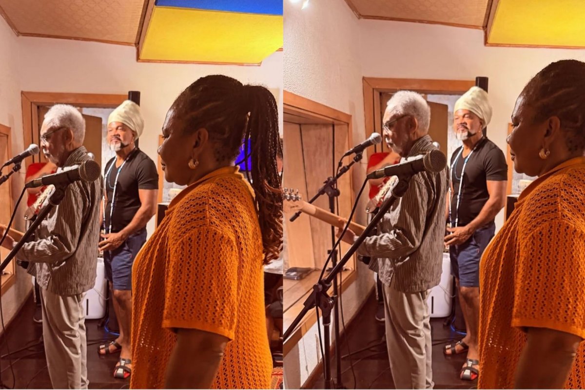 Vídeo: Margareth Menezes compartilha imagens do ensaio com Gilberto Gil e Carlinhos Brown para o show “Maga Convida”