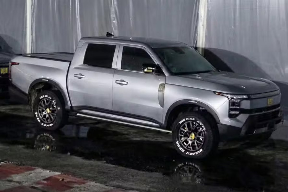 Nissan Frontier híbrida é flagrada no Brasil pela primeira vez