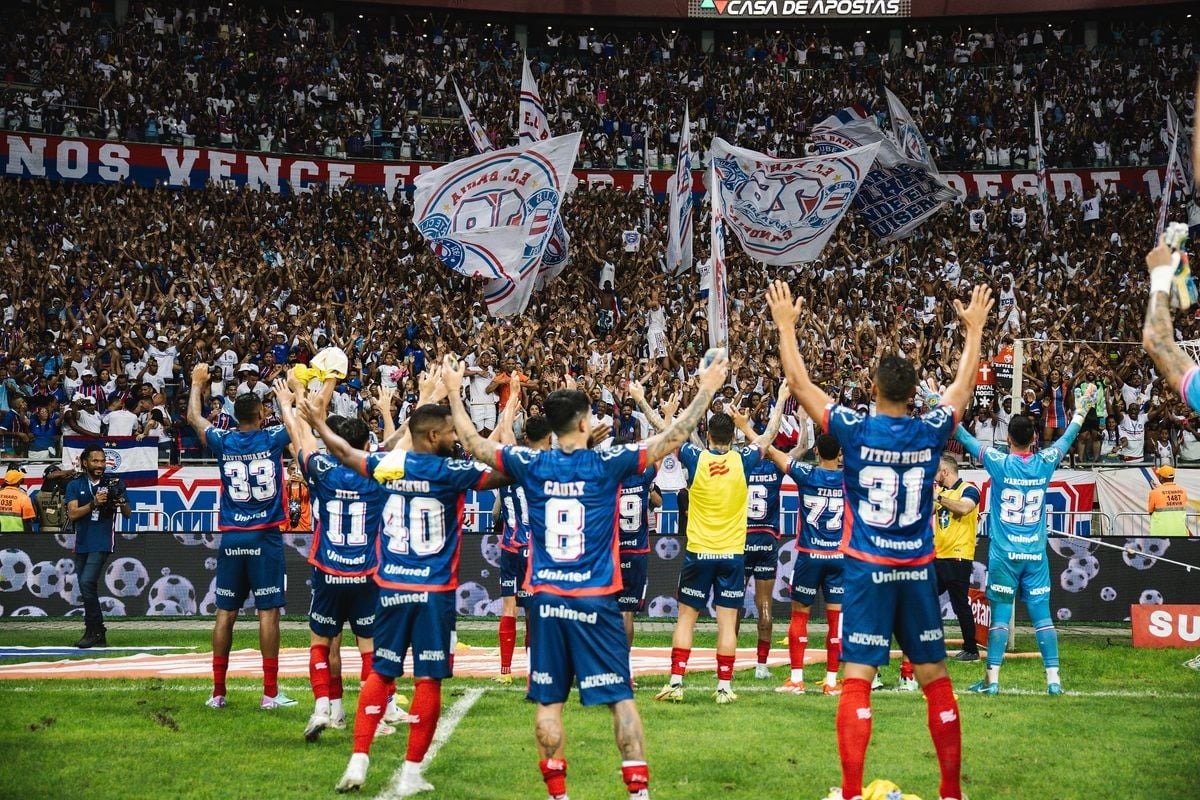 Dos clubes da Série A, Bahia é o único com 100% de aproveitamento em 2026