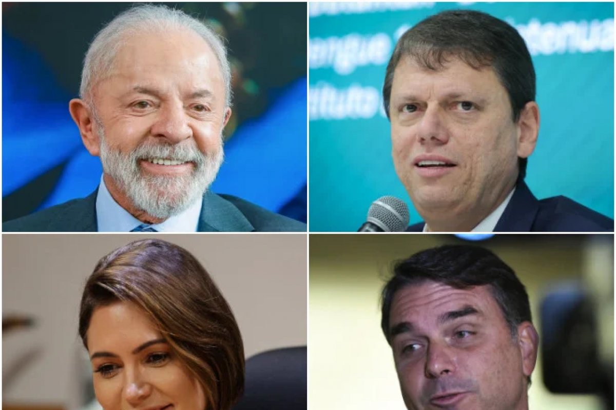 Lula empata com Flávio, Michelle e Tarcísio no 2º turno das eleições presidenciais, diz Meio/Ideia 
