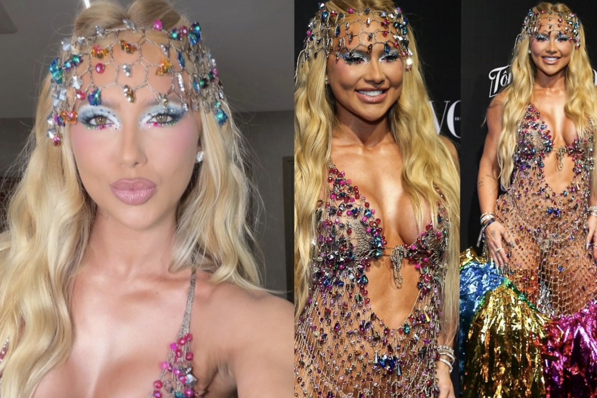 Virginia Fonseca aposta em loiro sereia e surge com cabelos iluminados no Baile da Vogue!