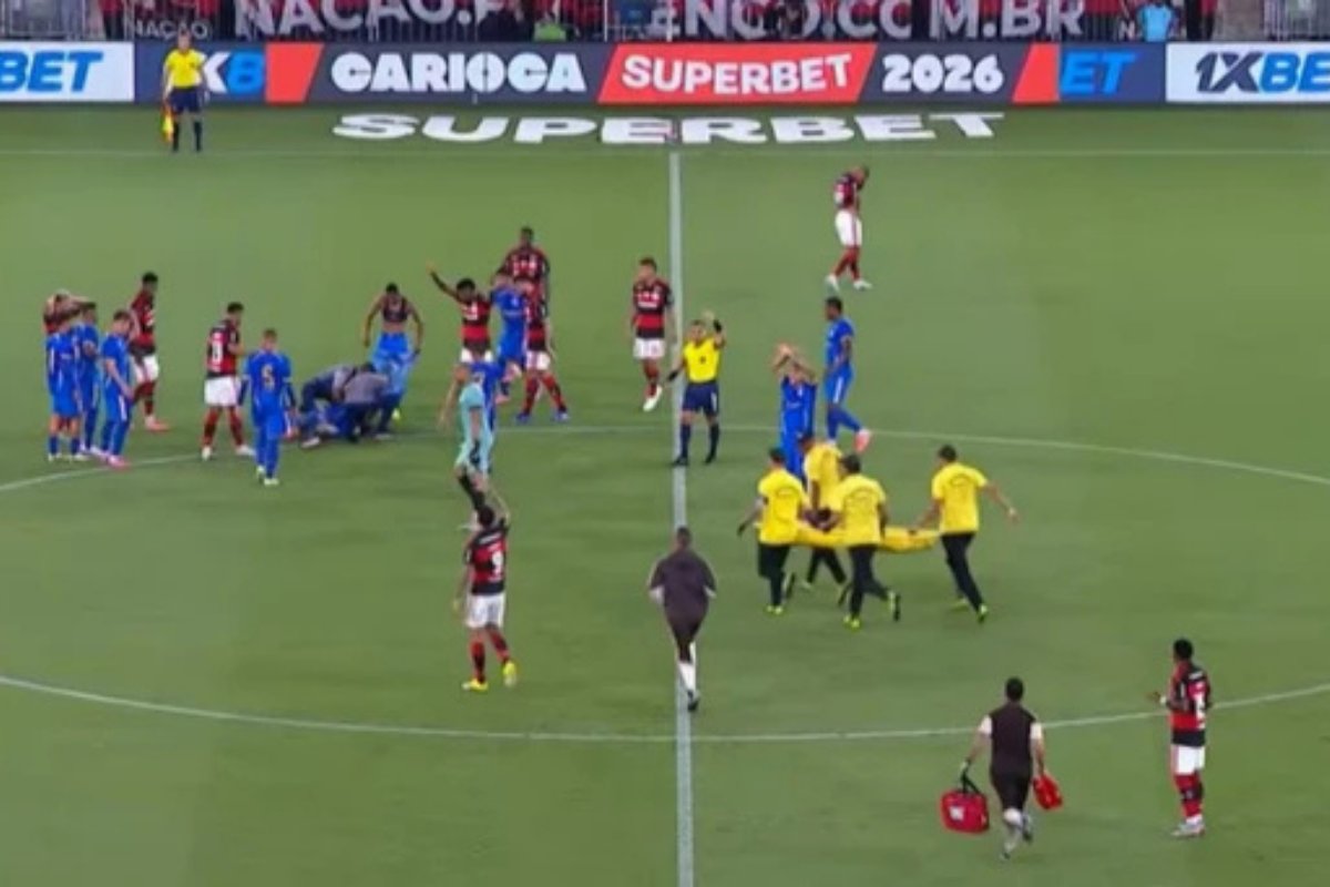 'Susto maior já passou', escreve jogador que convulsionou contra Flamengo