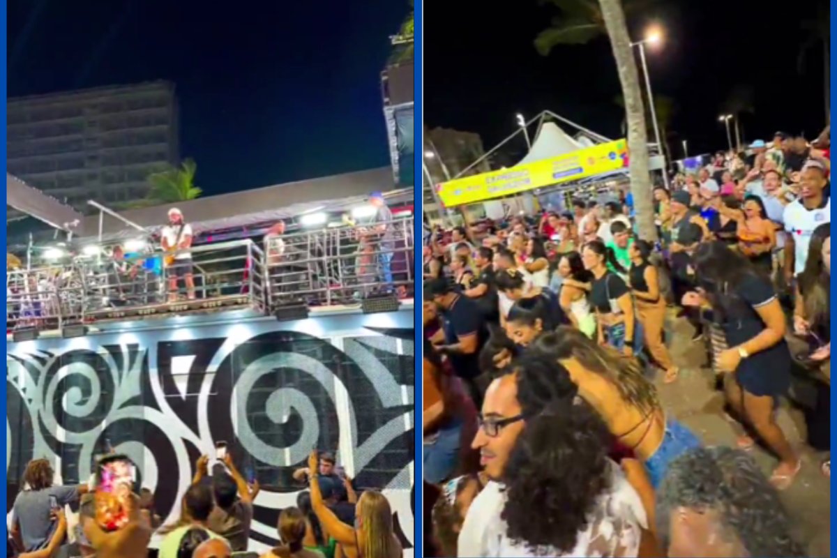 Vídeo: Bell Marques faz passagem de som em Ondina e reúne foliões