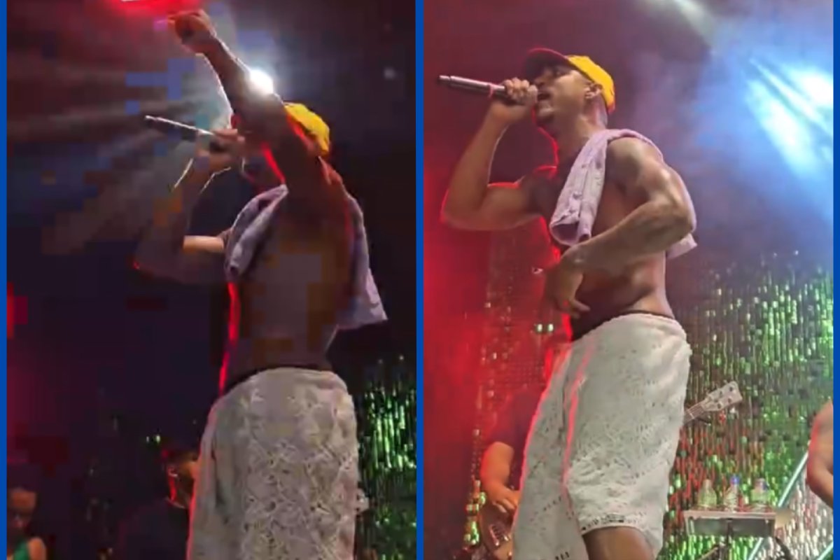 Vídeo: O Kannalha alerta sobre aumento de casos de feminicídio e promove denúncias em apresentação no Farol da Barra