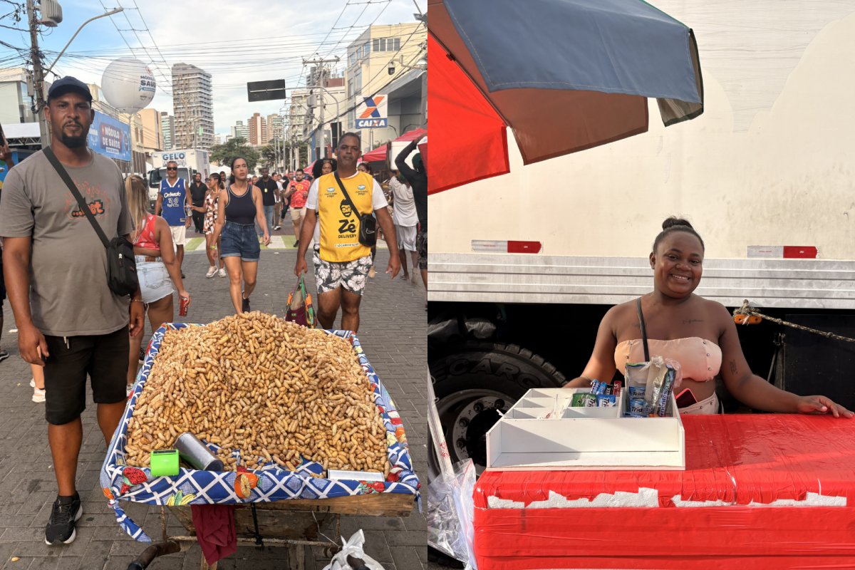 Vídeo: ambulantes no Carnaval de Salvador relatam expectativas altas e mudanças no trabalho