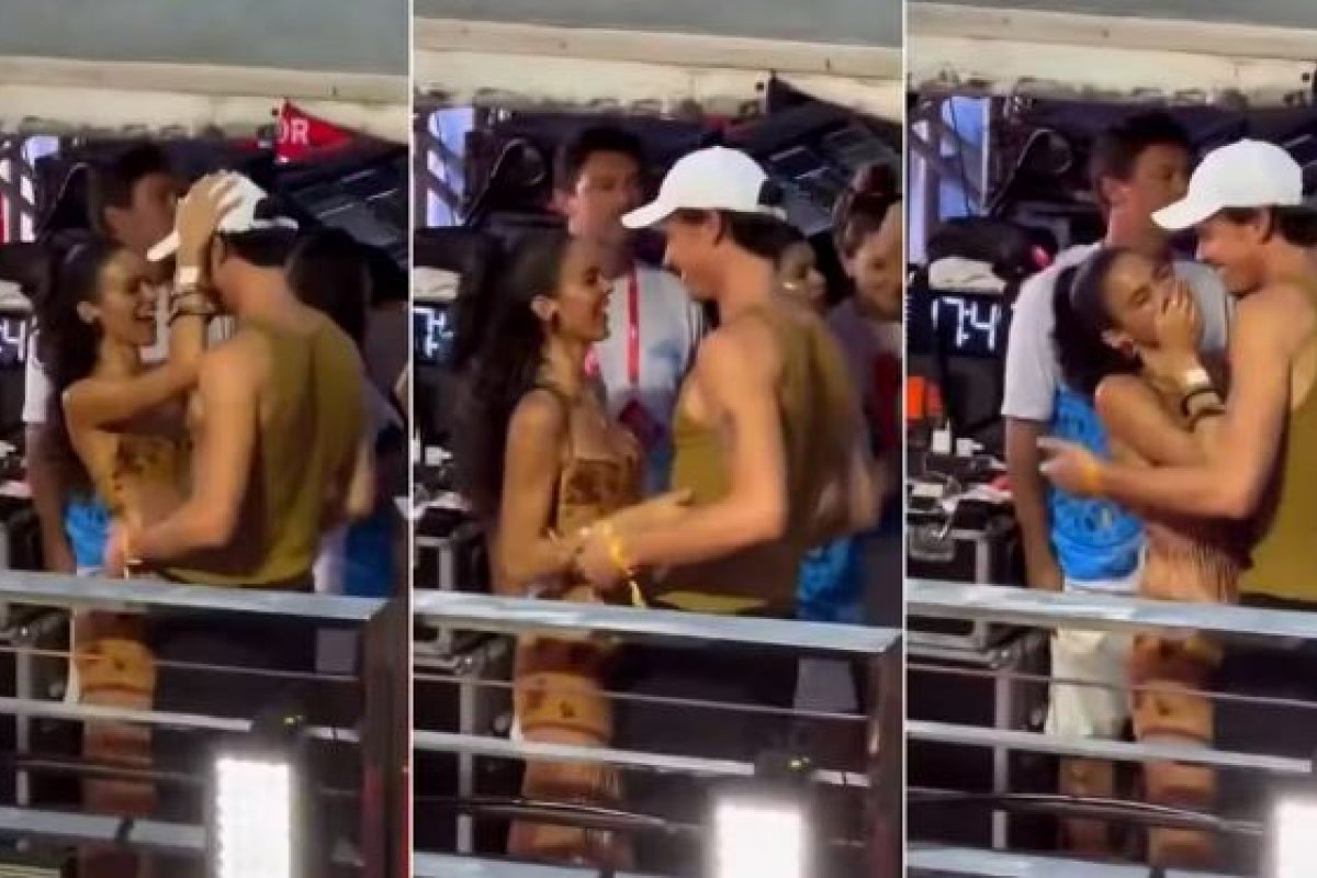 Shawn Mendes e Bruna Marquezine entram no clima do carnaval e curtem 'Chupa Toda' no trio de Ivete