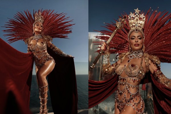 [Juliana Paes volta à Viradouro com fantasia assinada pela Dolce & Gabbana! ]