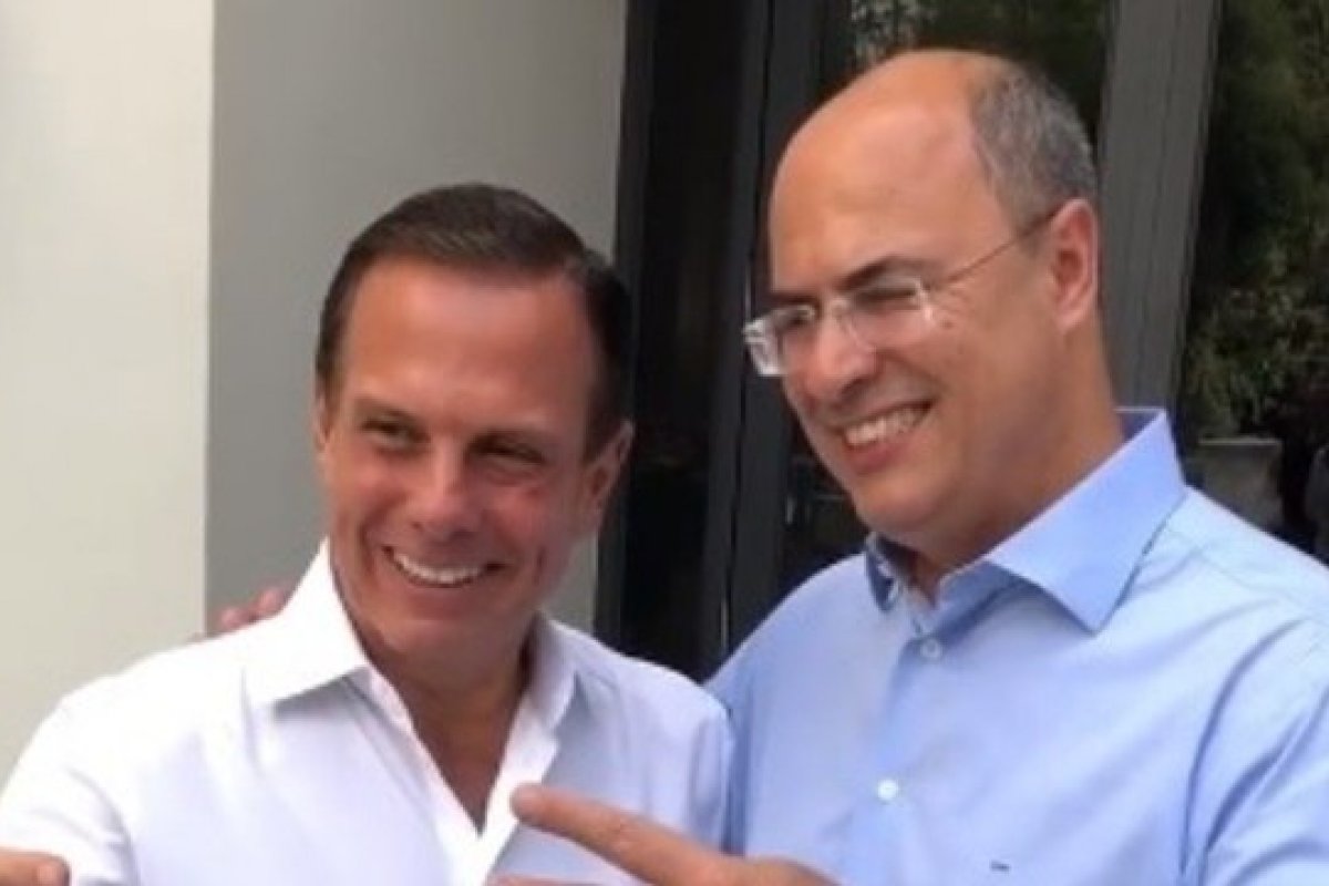 Doria e Witzel articulam aliança no Rio de Janeiro