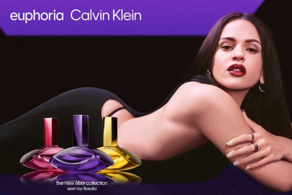 [Cantora espanhola Rosalía é o rosto da nova linha de fragrâncias Euphoria Elixir da Calvin Klein! ]