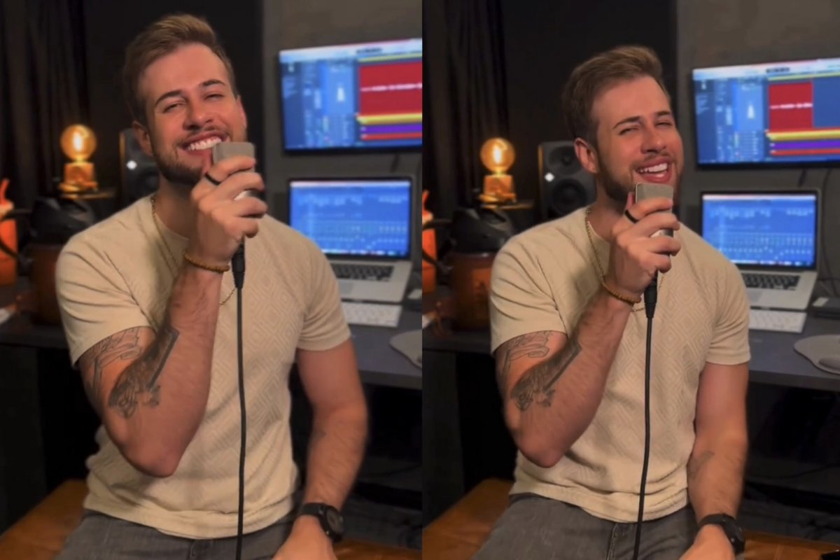 Junior Villa faz versão sertaneja de hit de Bad Bunny durante passagem do astro pelo Brasil!