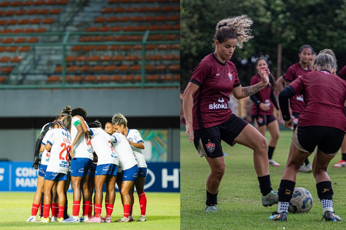 Bahia e Vitória buscam reabilitação no Brasileirão Feminino Série A1 nesta segunda (23)