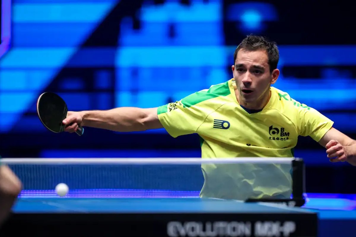 Hugo Calderano estreia com vitórias no Grand Smash de Singapura